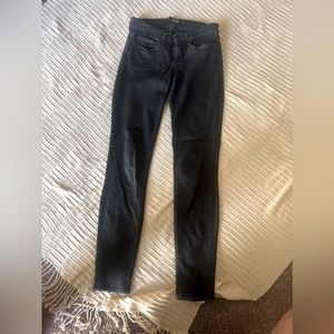 AYR black comfort stretch jeans, W27/L30 fabric is stretchy